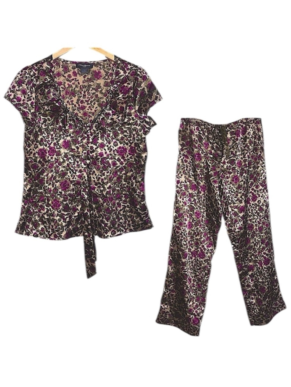 Chanteuse Intimates Women’s Silky Pajama Set Size Medium